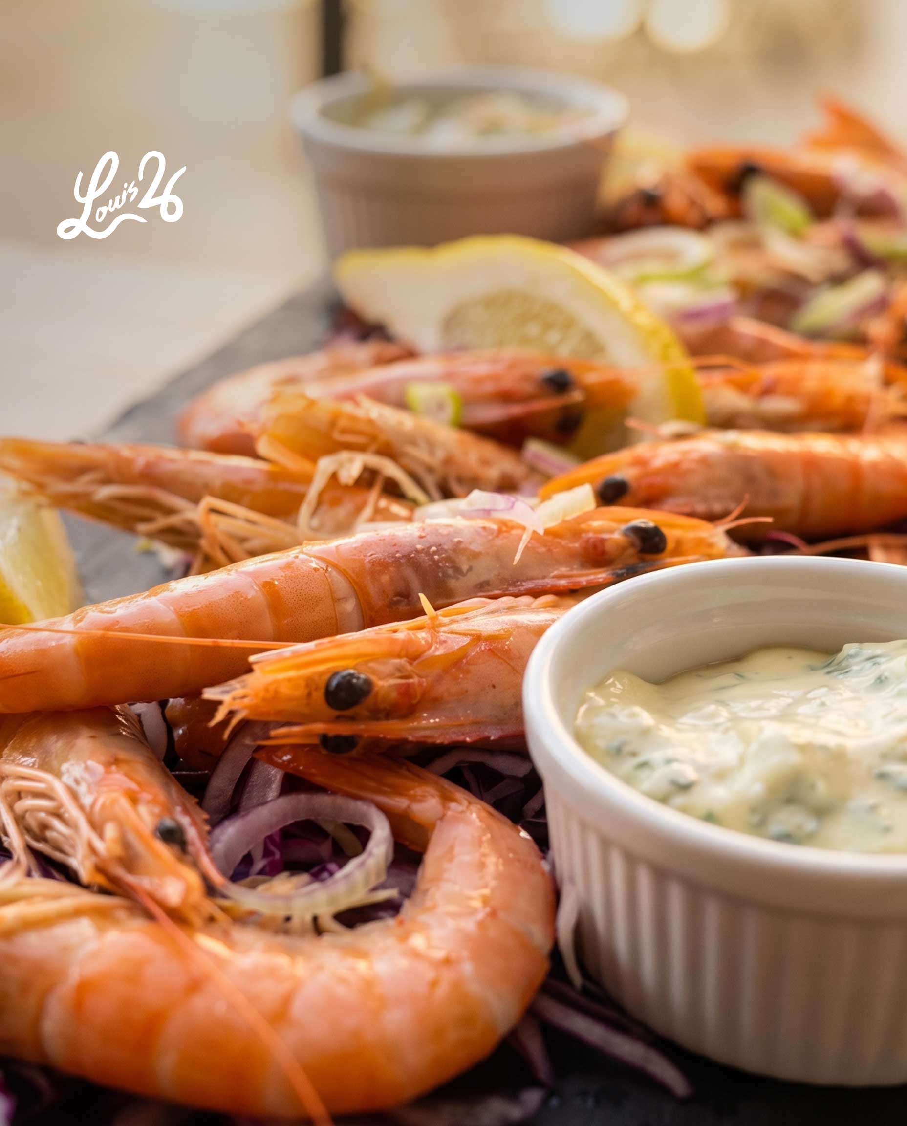 Crevettes & sauce tartare — Louis 26