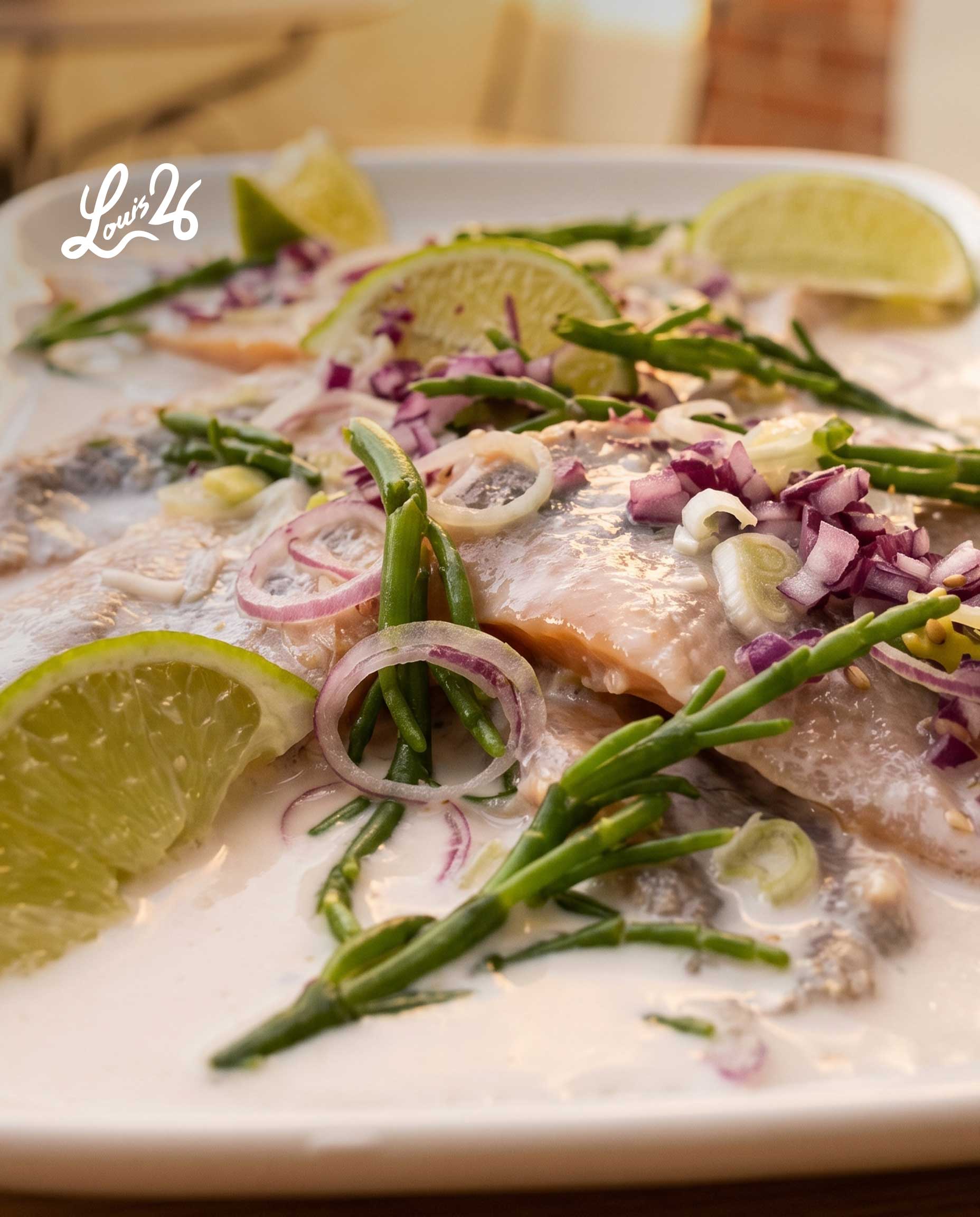Poisson mariné, citron vert — Louis 26